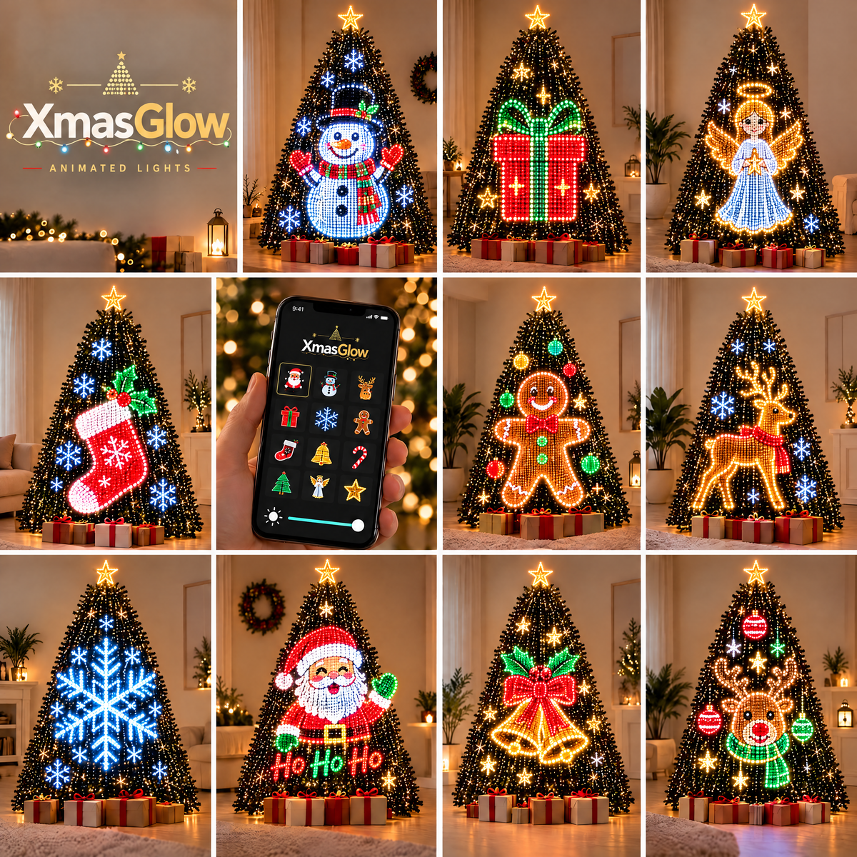SMART ANIMATED CHRISTMAS TREE LIGHTS